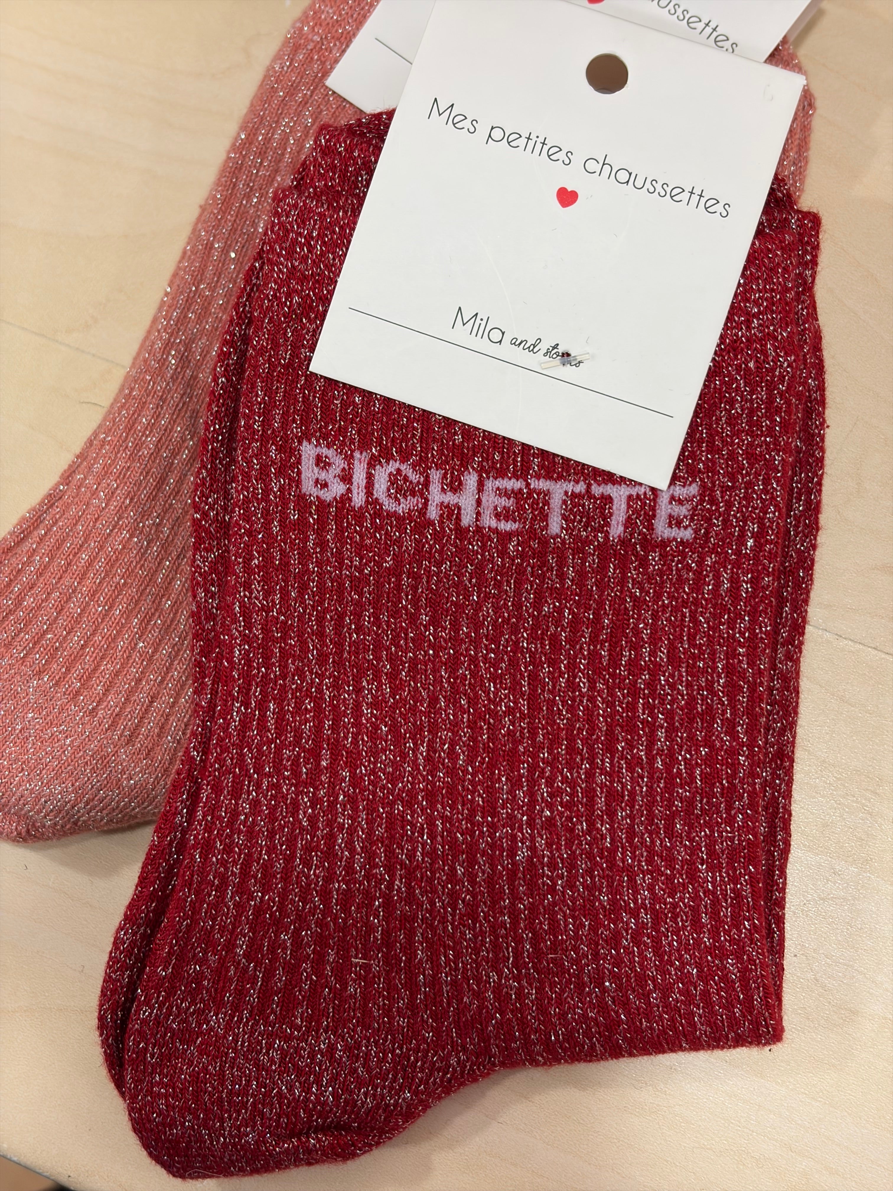 Chaussettes Slogan BICHETTE