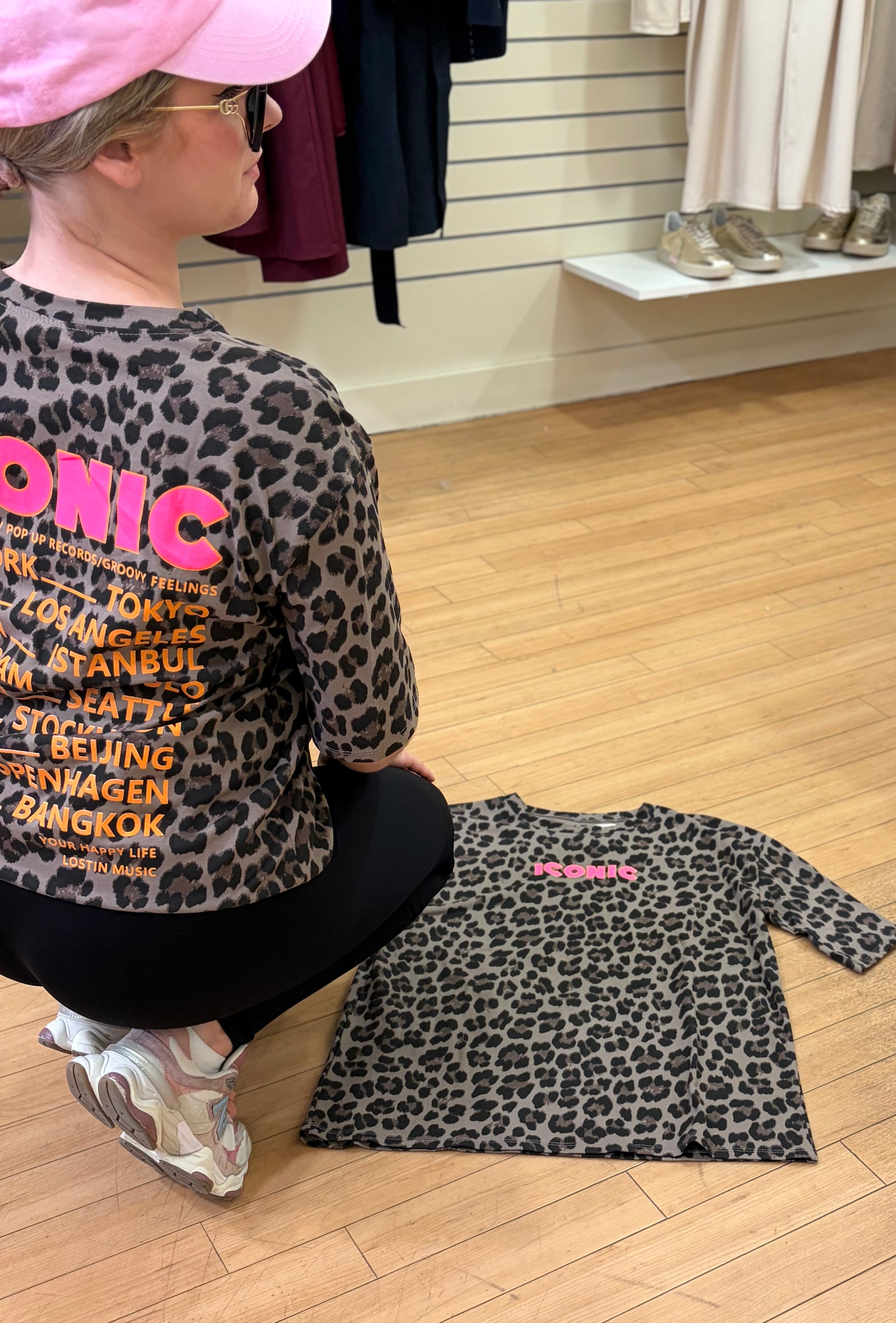 T-shirt Iconic léopard