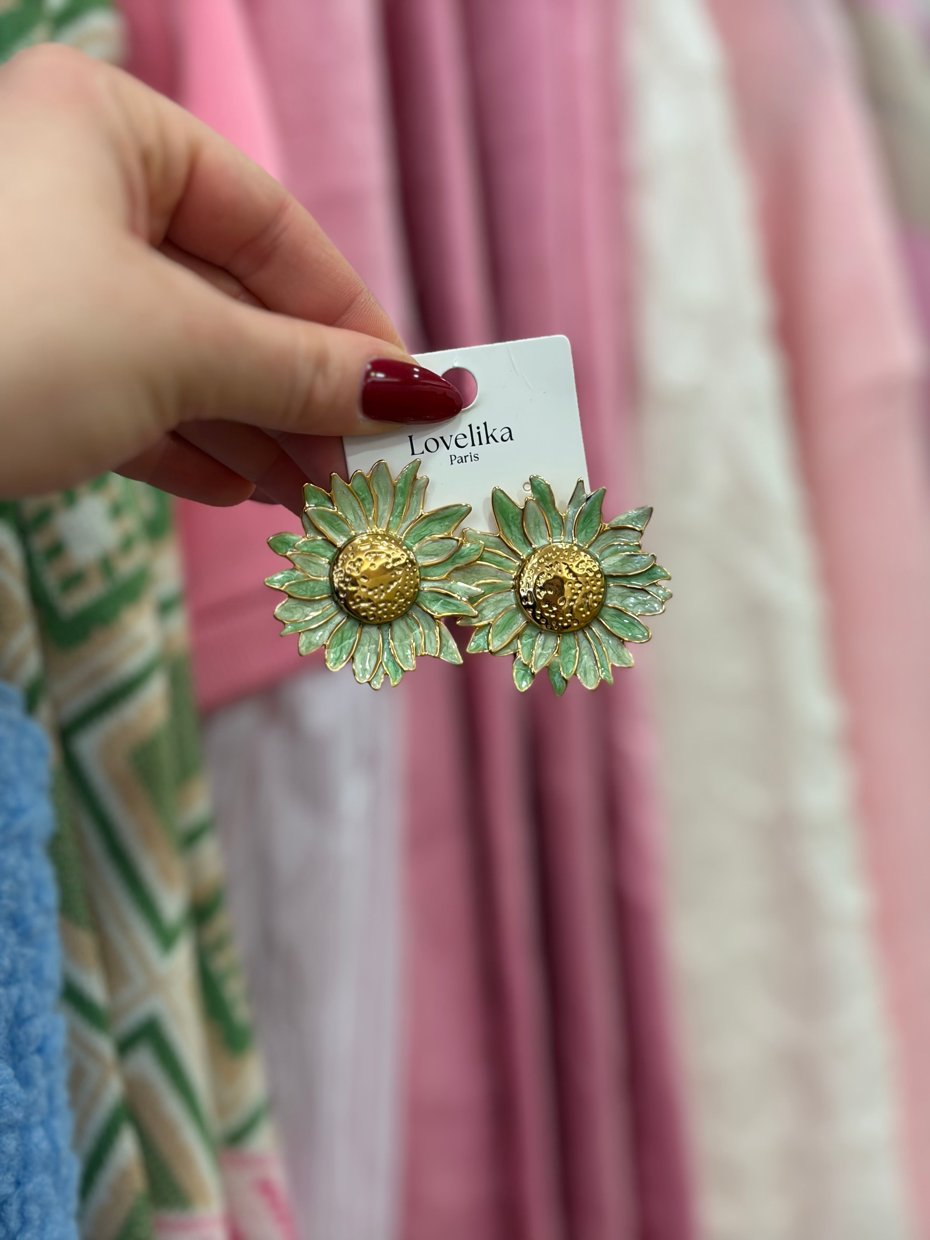 Boucles d’oreilles fleurs
