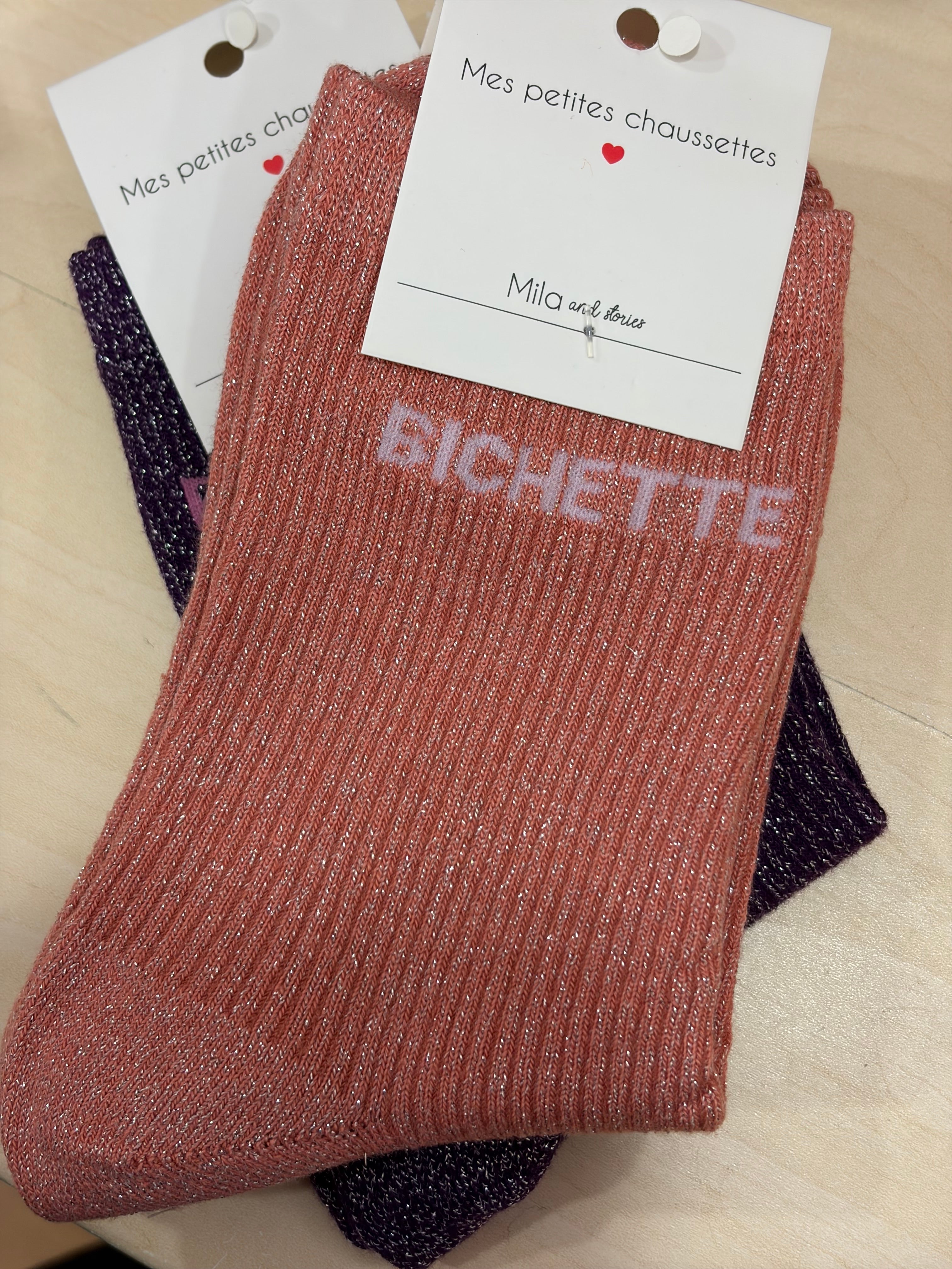 Chaussettes Slogan BICHETTE
