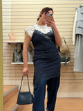 Pantalon jeans dentelle