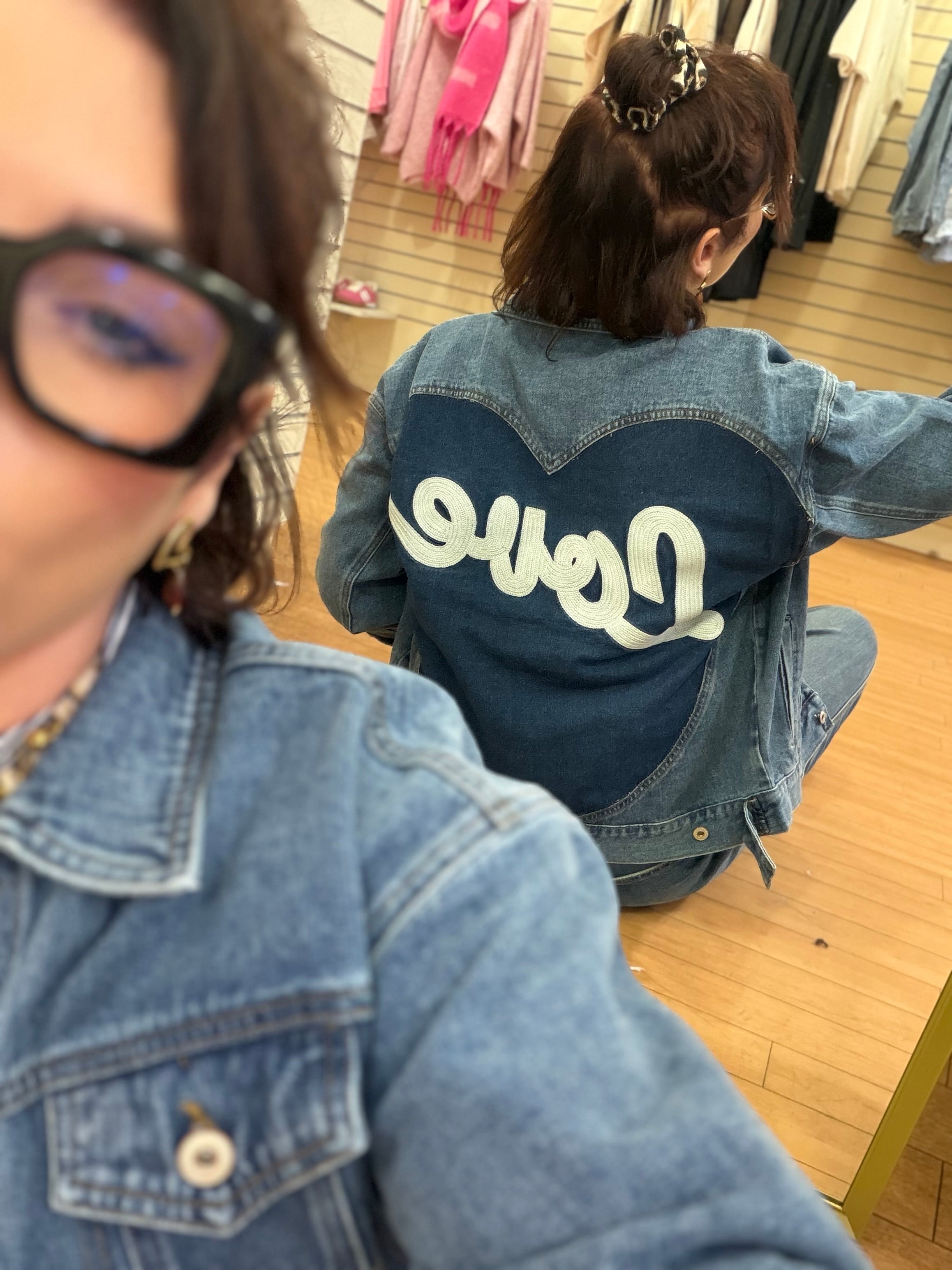 Veste en jeans LOVE