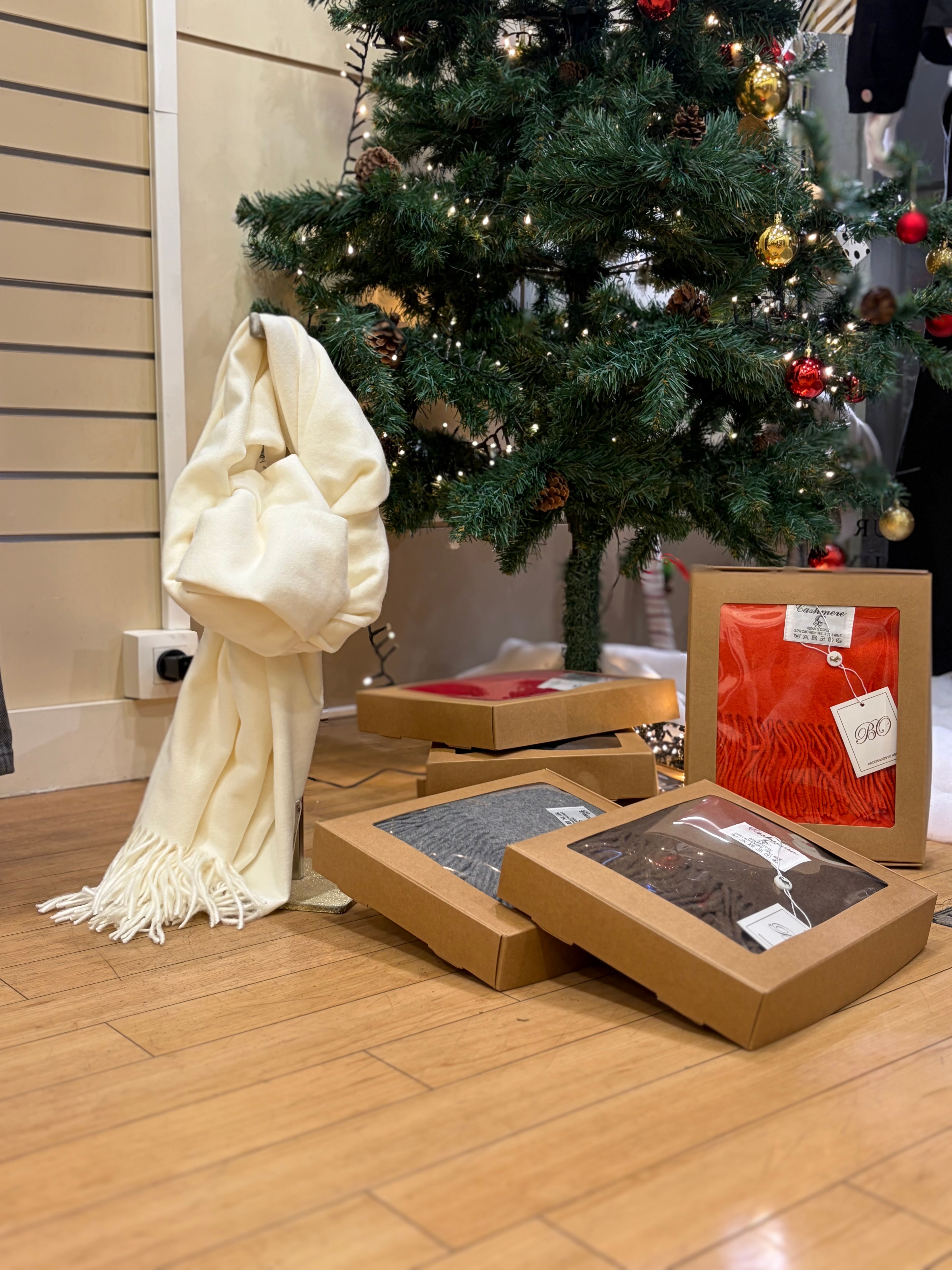 Coffret écharpe cachemire