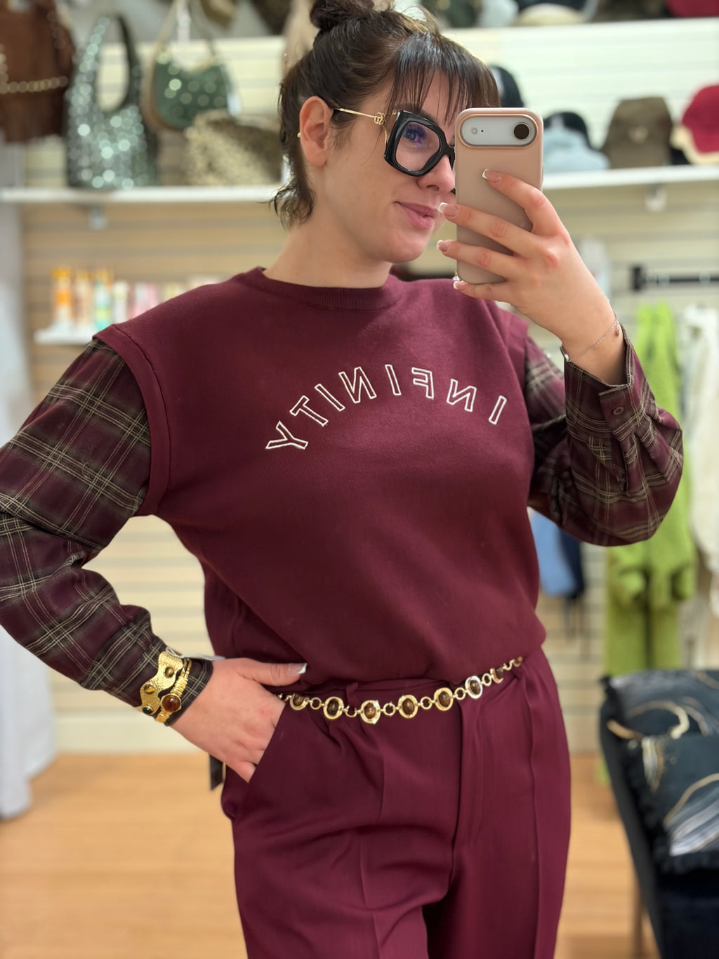 Pull INFINITY bi matière