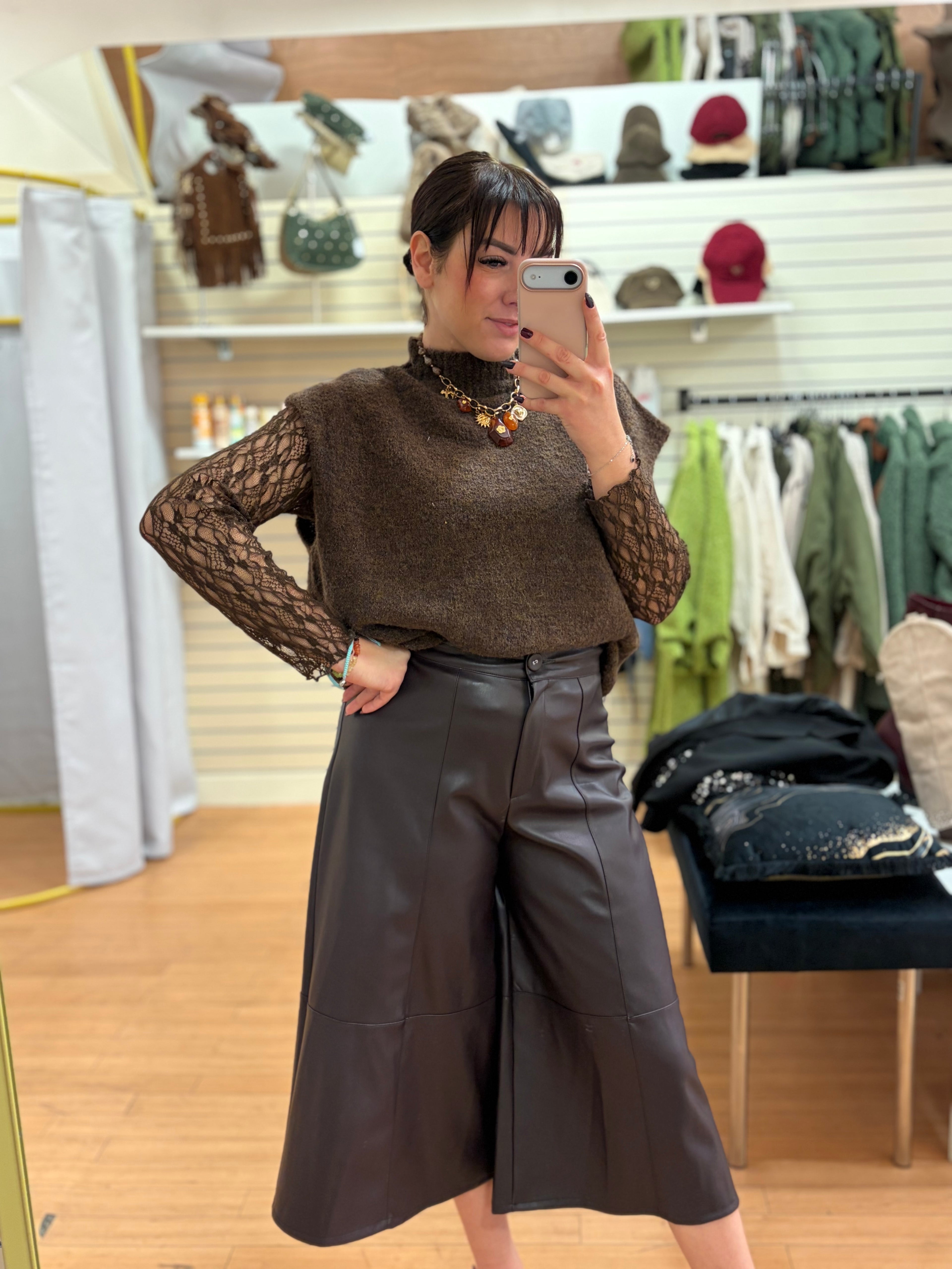 Pantacourt similicuir MOLLY