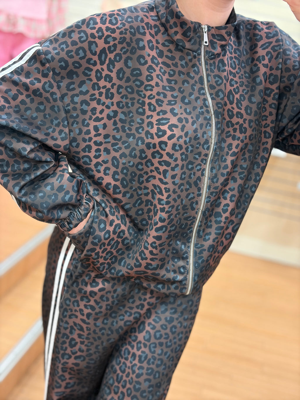 Veste jogging léopard