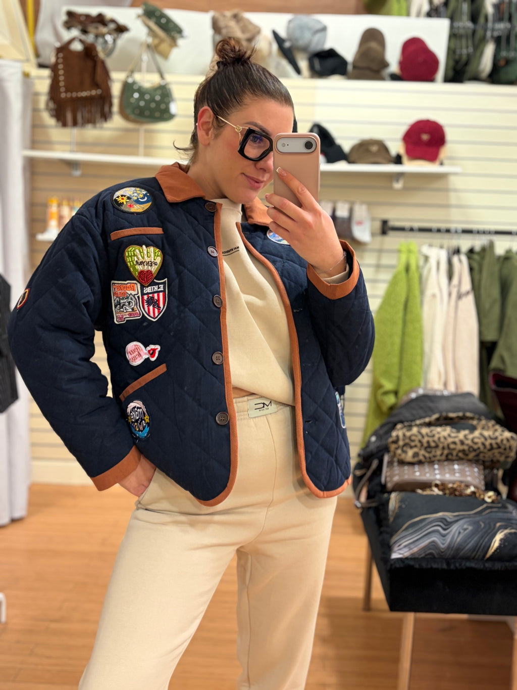 Manteau velours PATCH