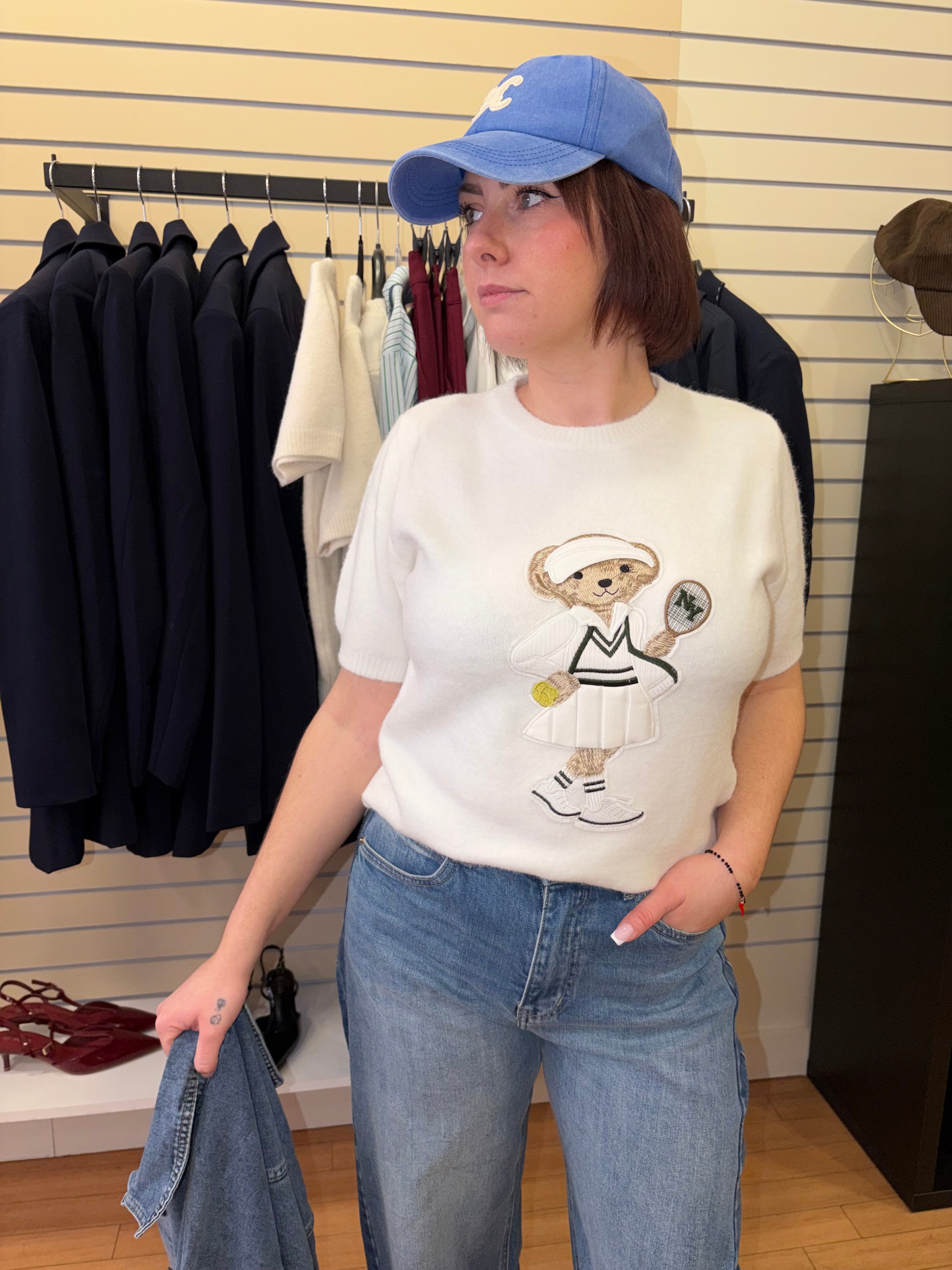 Top en maille Tennis